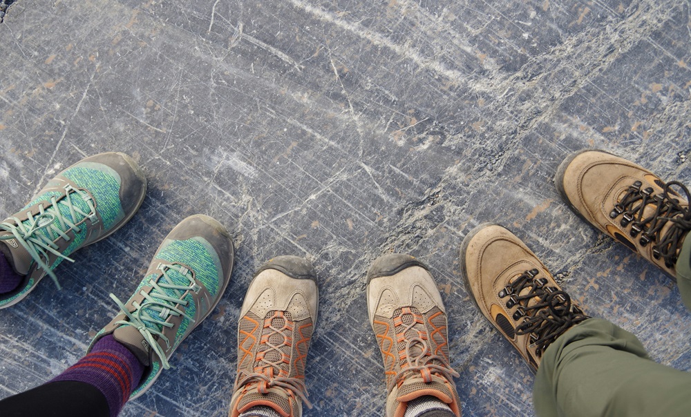 used hiking shoes
